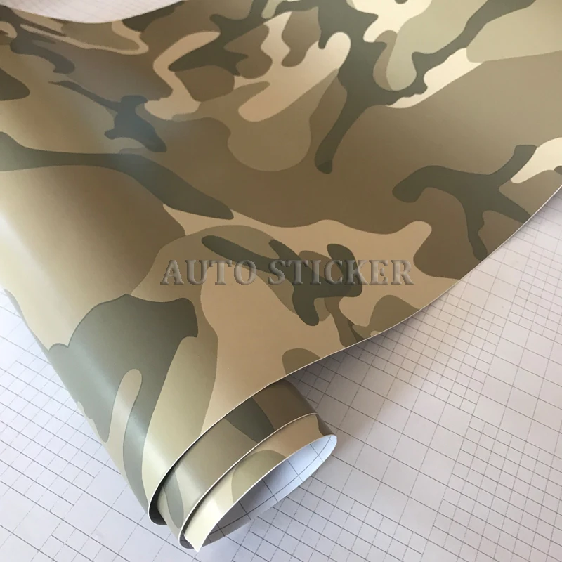 50cm width DESERT Camo vinyl wraps car sticker 6