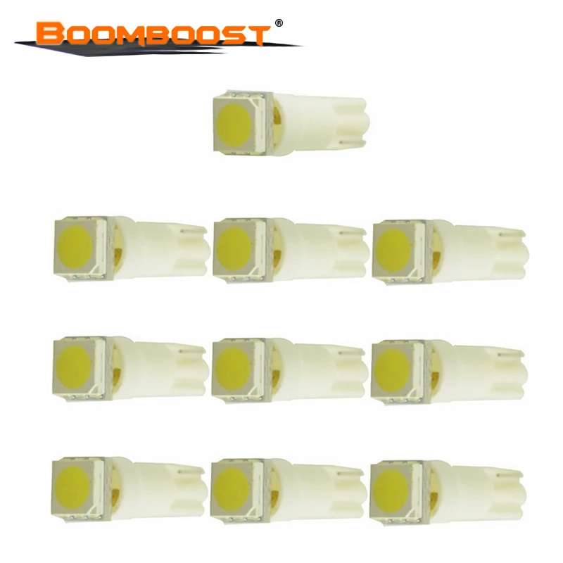 Хит продаж 10 шт./лот автомобильный индикатор T5 1SMD внутренние лампы клиновидная