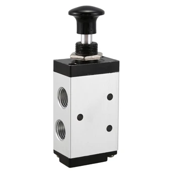 

GYTB 5 Way Pneumatic Air Hand Lever Operated Valve Solenoid Valve Port 1/4 inch Manual Control Valves