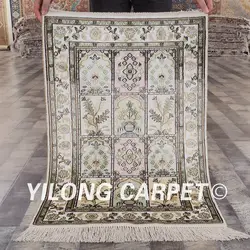Yilong 2'x3 ручной работы Шелковый коврик четыре сезона изысканный сад Шелковые ковры (yhw328b2x3)