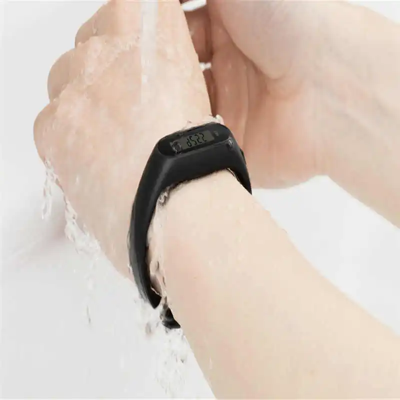 Run Step Watch Bracelet Pedometer Calorie Counter Digital LCD Walking Distance watch men digital led #4d27 (19)