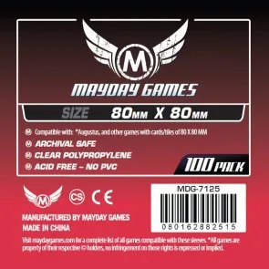 

5 Packs/lot Mayday Card Sleeve for 80*80mm Card Game Protector 100 Sleeves/Pack Board Game Sleeve 7125