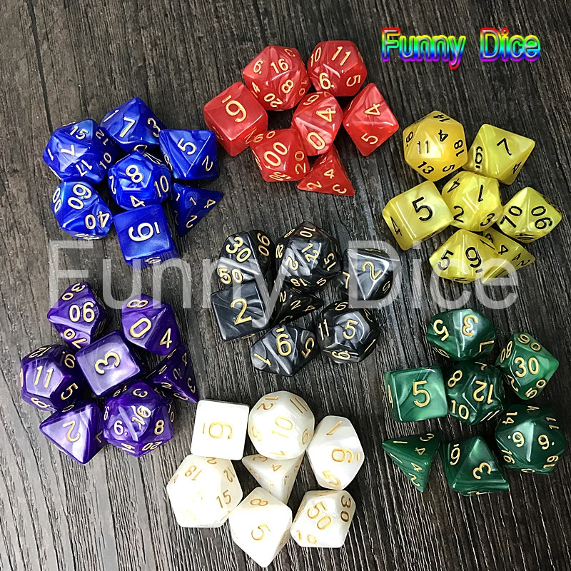 Переносные игральные кубики 56 ⑤ пакет MTG RPG DnD кости DND настольные игры набор из 8
