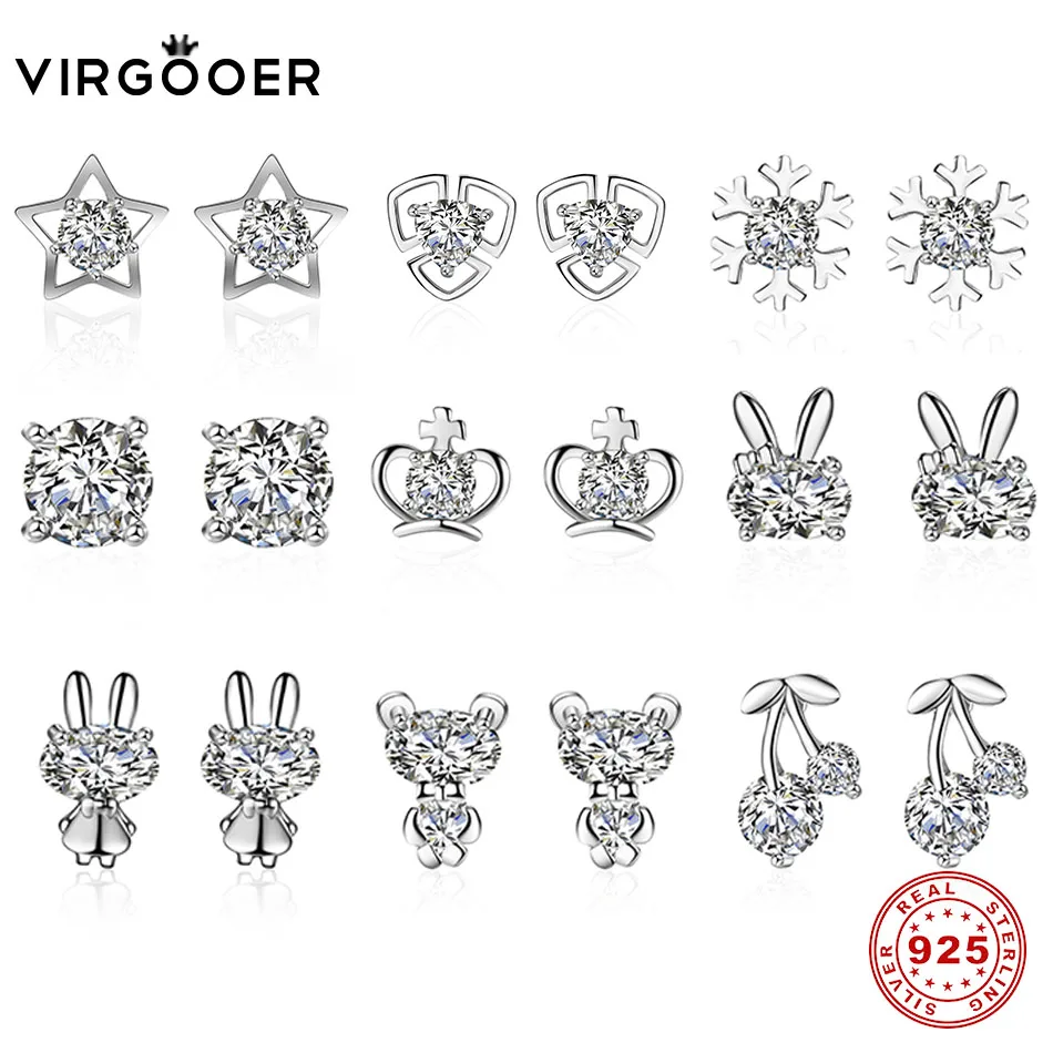 1 925 Sterling Silver Stud Earrings