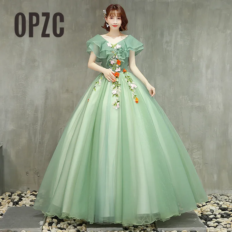 flowing ball gowns