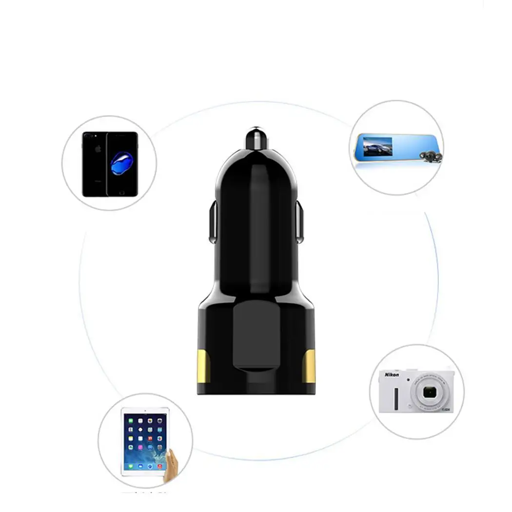 Мини USB Автомобильное зарядное устройство для мобильного телефона планшет 3.1A быстрое зарядное устройство автомобильное зарядное устройство двойной USB Автомобильное зарядное устройство адаптер для автомобиля