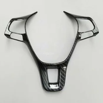 

ABS Plastic Carbon Fiber Car Steering Wheel Decoration Trim Car-covers For VW VOLKSWAGEN T-ROC T ROC 2018 2019 Car-styling