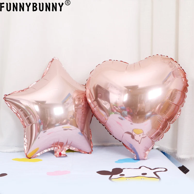 FUNNYBUNNY 18 дюймов любовь розовое золото Розовое Золото Алюминиевая Пленка