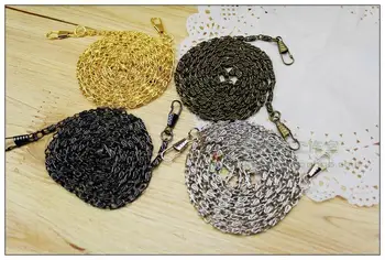 

Bronze silver gun black gold 120CM Metal Million Words chain for purse handles DIY Handbag Accessories Necessary handle 20pcs