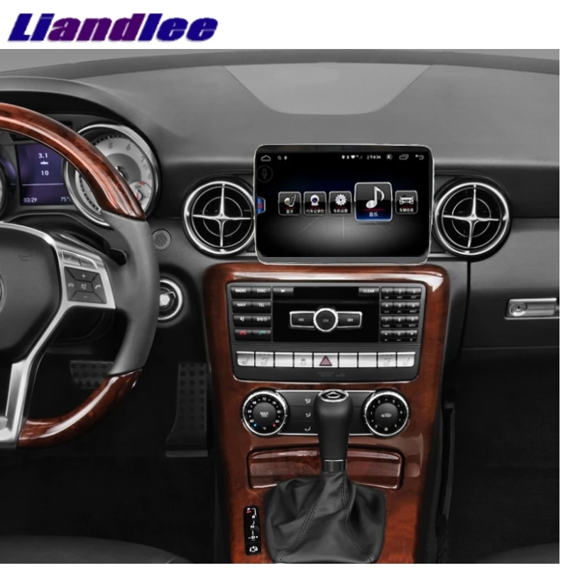 Clearance Liandlee Car Multimedia Player NAVI For Mercedes Benz SLK SLC MB R172 2009~2018 Original CarPlay Adapter Radio GPS Navigation 1