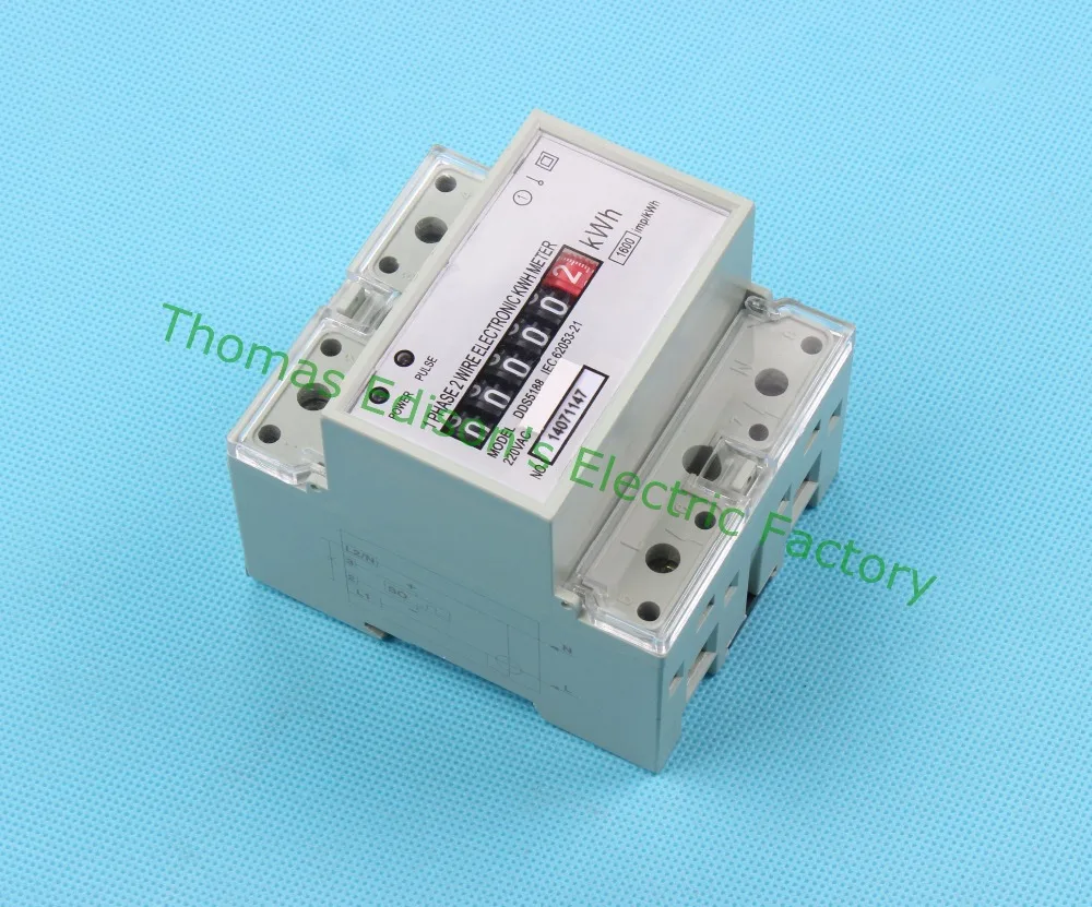 

Din rail single phase KWH meter energy meter analog WATT hour meter step motor impulse register display 120V 5(40)A 50HZ 60HZ