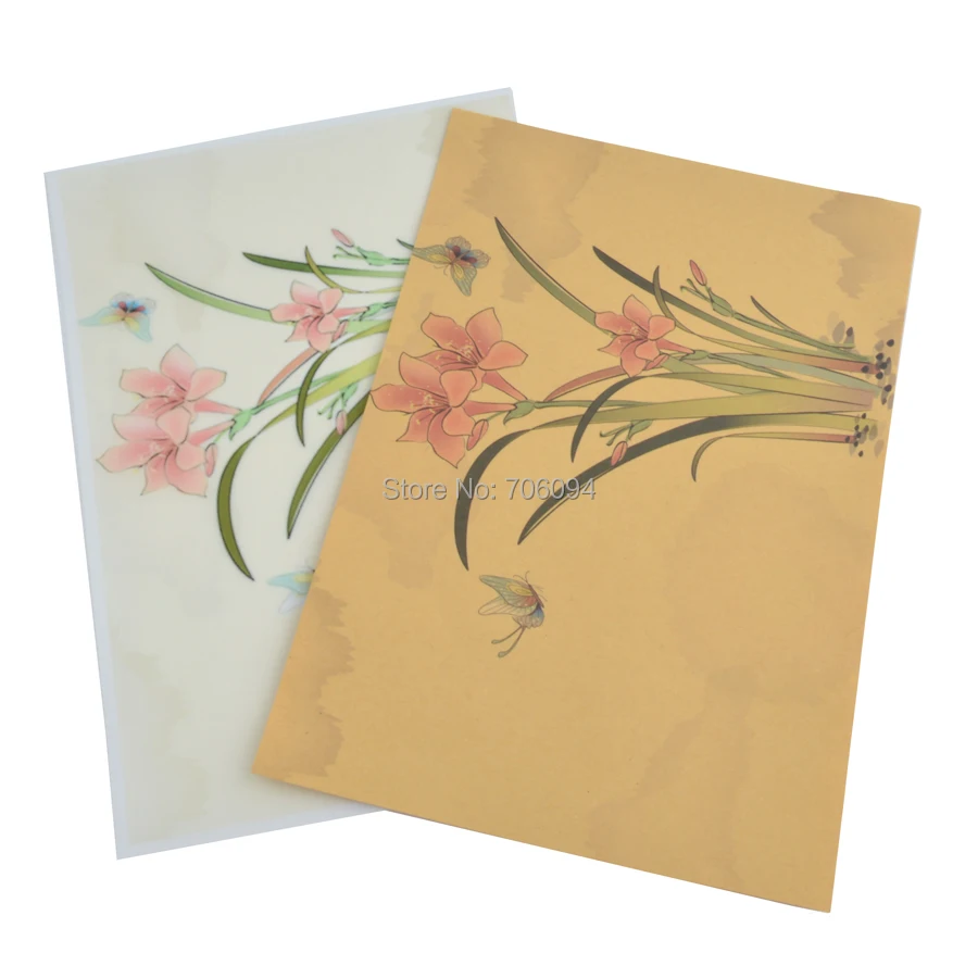 

15x21cm & 21x29cm Printing flower Wax Wrapping Paper Handmade Soap Wrapping Paper custom Gift Paper 200pcs