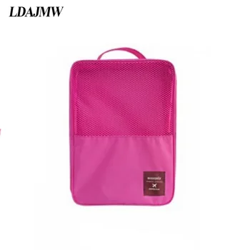 

LDAJMW Portable Waterproof Football Golf Sports Shoe Organizer Travel Nylon Shoe Pouch Storage Bag box Case For 3 Pair Shoes