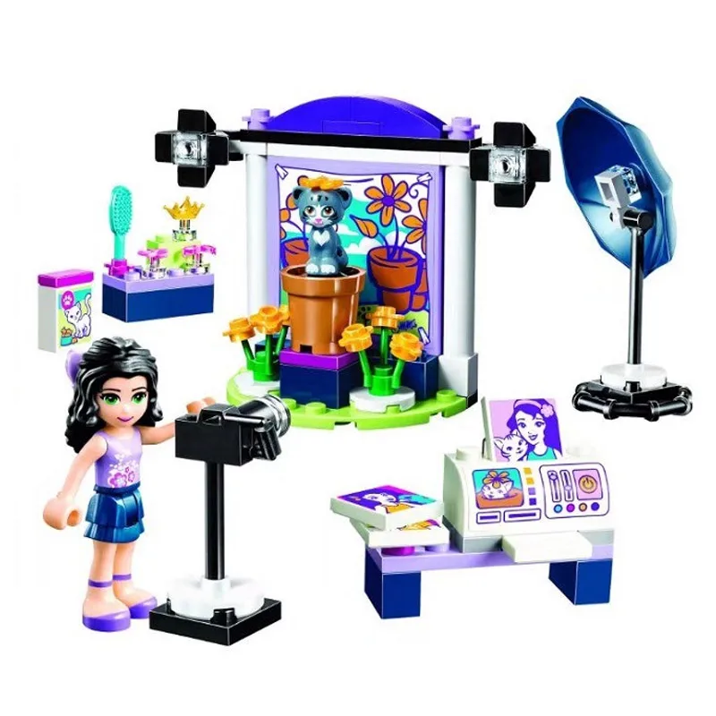 

Bela 10601 Friends Series 41305 Emma's Photo Studio Building Block 98pcs Bricks Toys Gift For Children