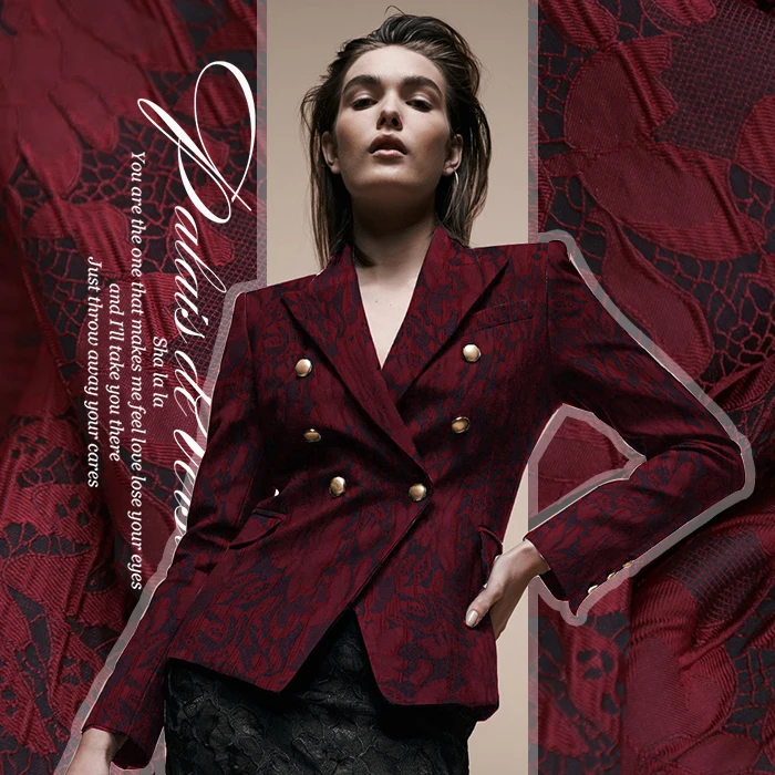 2016 модное высококачественное жаккардовое платье с кружевной отделкой|coat fabric|trench