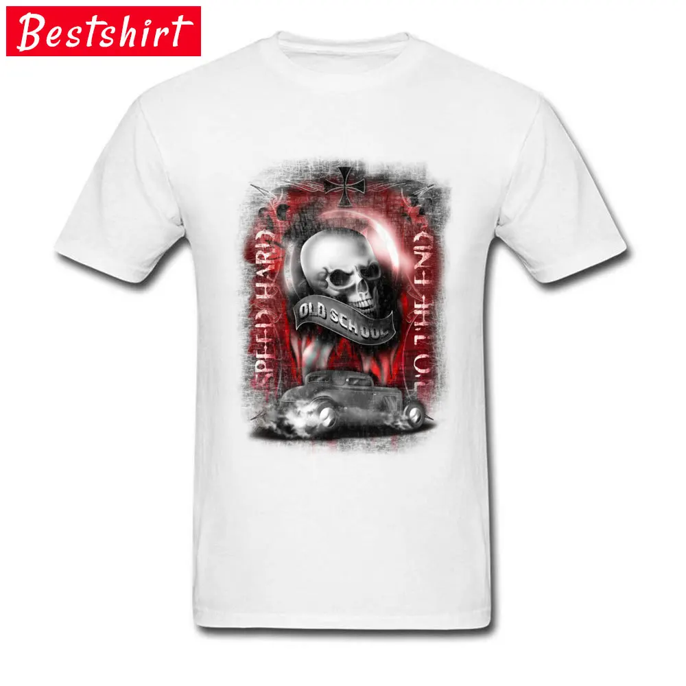 Speed Hard Summer Pure Cotton O-Neck Tees Short Sleeve Personalized Tee-Shirt Company Simple Style Tshirts Free Shipping Speed Hard white