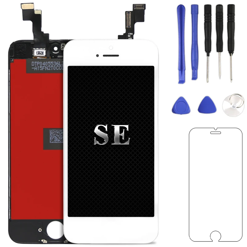 1 шт. для iPhone SE ЖК-дисплей дигитайзер сборка с сенсорным стеклом Замена + держатель