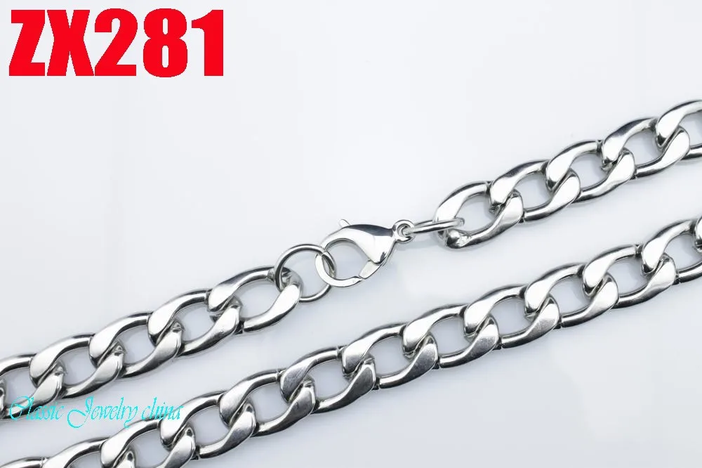 Ожерелье мужское из нержавеющей стали 15 мм ZX281|figaro chain|necklace chainstainless steel necklace |