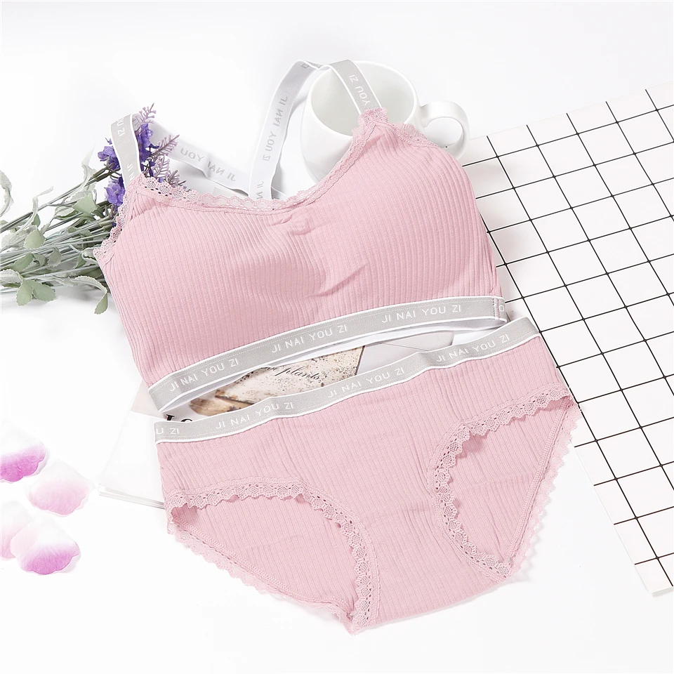 

lingerie Women's Hot Sale bra set Set Simple Bra Briefs Set Bralette Sports Underwear