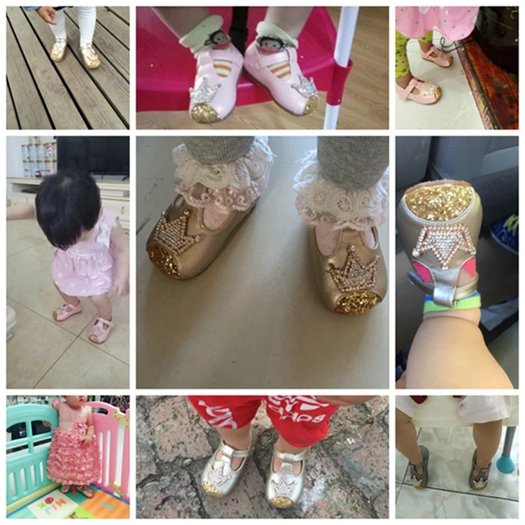 Claladoudu/Обувь для маленьких девочек, украшенная кристаллами, для новорожденных, модельные туфли для детей, для принцесс, для девочек, мягкая