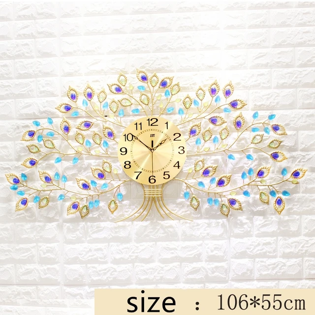 Large Golden Wall Clock Wrought Iron Tree Of Life Clocks Large Golden Wall Clock Wrought Iron Tree Of Life Clocks Contemporary Sitting Room Jjt