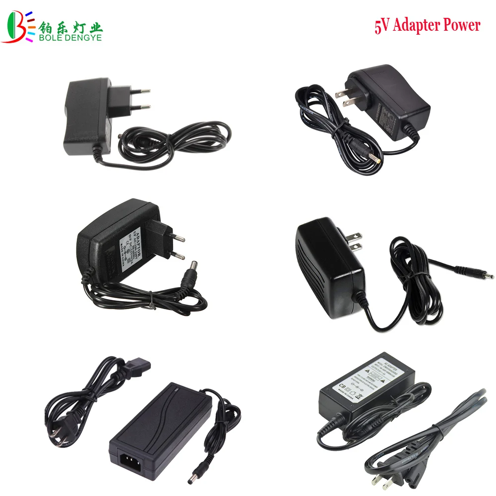 

DC 5V LED Adapter Power Supply 1A 2A 3A 4A 5A 6A 8A 10A WS2812 2813 LED Strip Transformer EU US Plug AC110V/220V Charger Driver