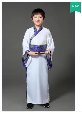 Мальчик фехтовальщик chivalrous воина костюм детская одежда Han костюм, древней китайской одежды министр Костюм Принца - Цвет: Серый