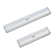 Беспроводные питание от батарейки движения PIR Сенсор 6/10 светодиодный ночник лампа шкаф для одежды для шкаф, шкаф, шкаф Бар Ночной свет