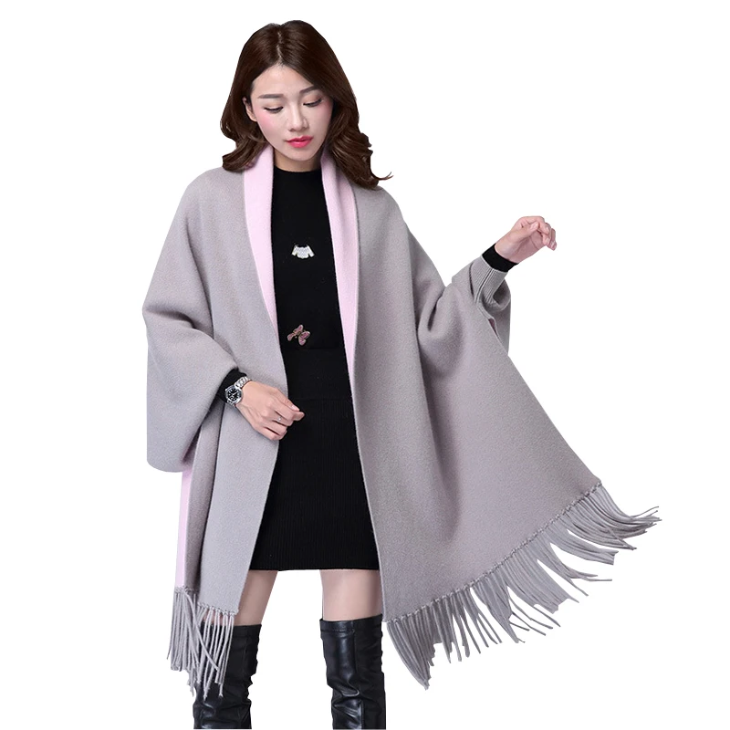 Женский свитер с кисточками Boho свободный Трикотажный рукавом летучая мышь