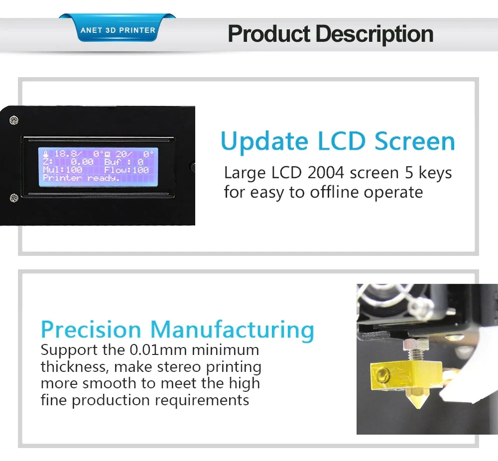 Reprap FDM 3d принтер s полу сборка или DIY комплект 3d принтер s impresora 3d печать высокая скорость Высокоточный 3d принтер с PLA