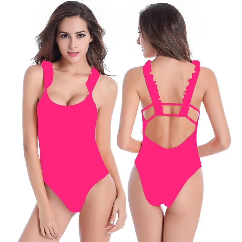 2017 Sexy One Piece Swim Suits for Women Hot Sale Swimwear for Girls Push Up Sets Bikinis Bathing Suit Cover Ups Thong Bikini