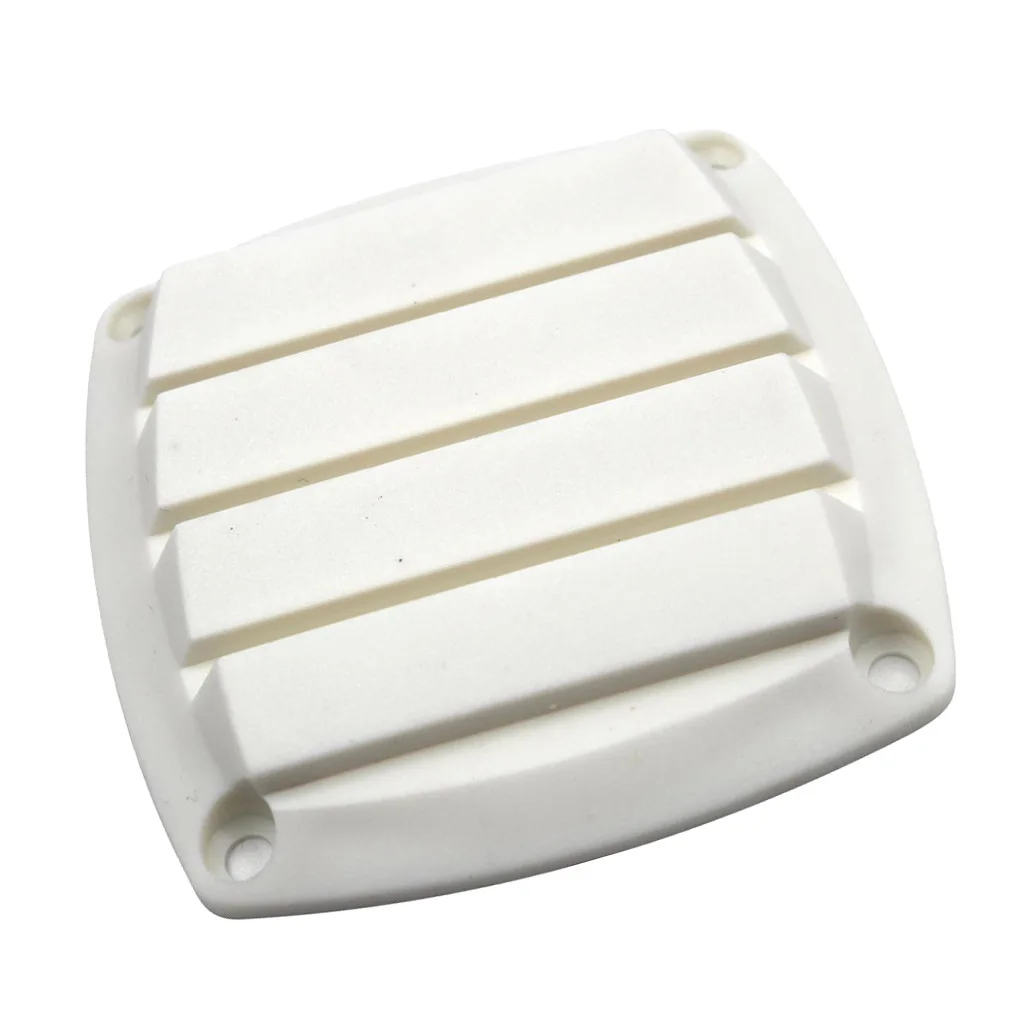Round Plastic Marine Louvered Vents Round for 3 inch Tube Hose White plastic More Attractive Appearance And Greater Air Flow.