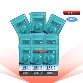 

20pc Sony 337 SR416SW button cell batteries 1.55V coin Silver Oxide battery Independent packing watch battery