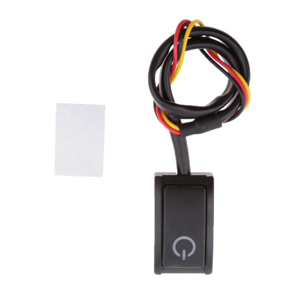 

12V 200mA Black On/Off Push Button Switch Car Interior Dash Parts bouton interrupteur Interruptor de boton Auto Replacement Part
