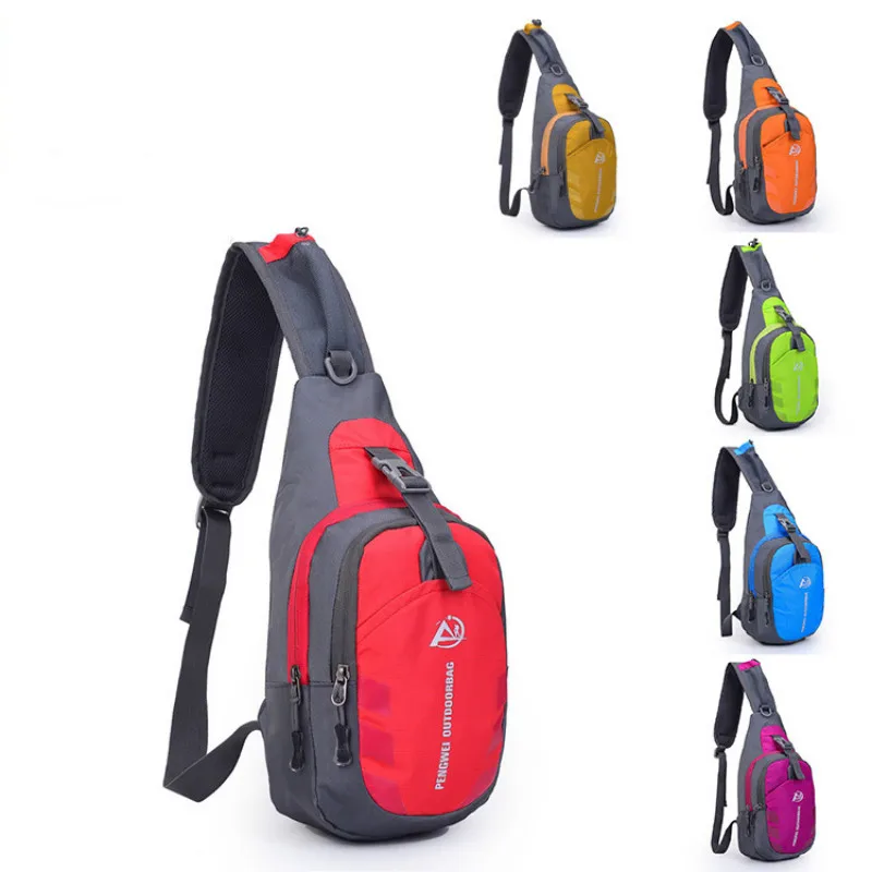 Men Women Outdoor Jogging Waterproof Nylon Shoulder Bag Sport Leisure