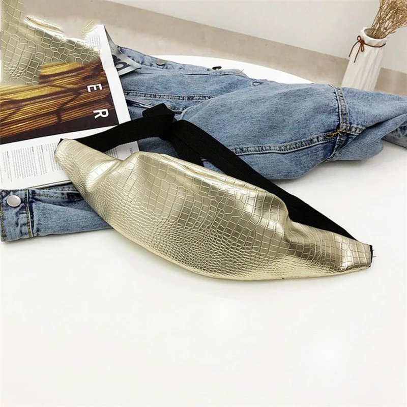 Waist Pack Women Fanny Pack 2018 Crocodile Pattern Leather Messenger B_C7_28