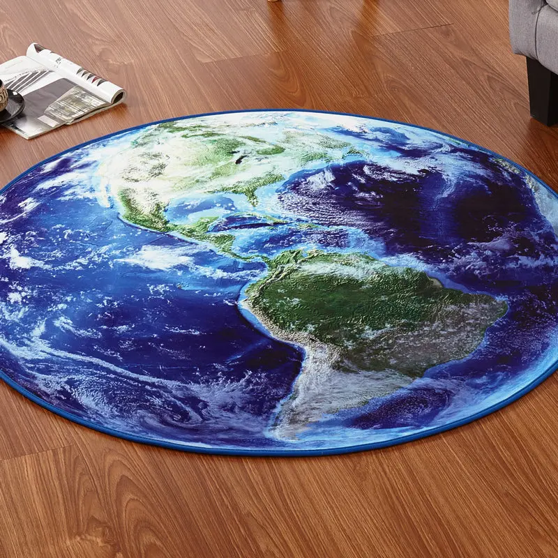 Starry Sky Non-Slip Mat Creative Earth Rug Fashionable Living Room Study Bedroom Carpet