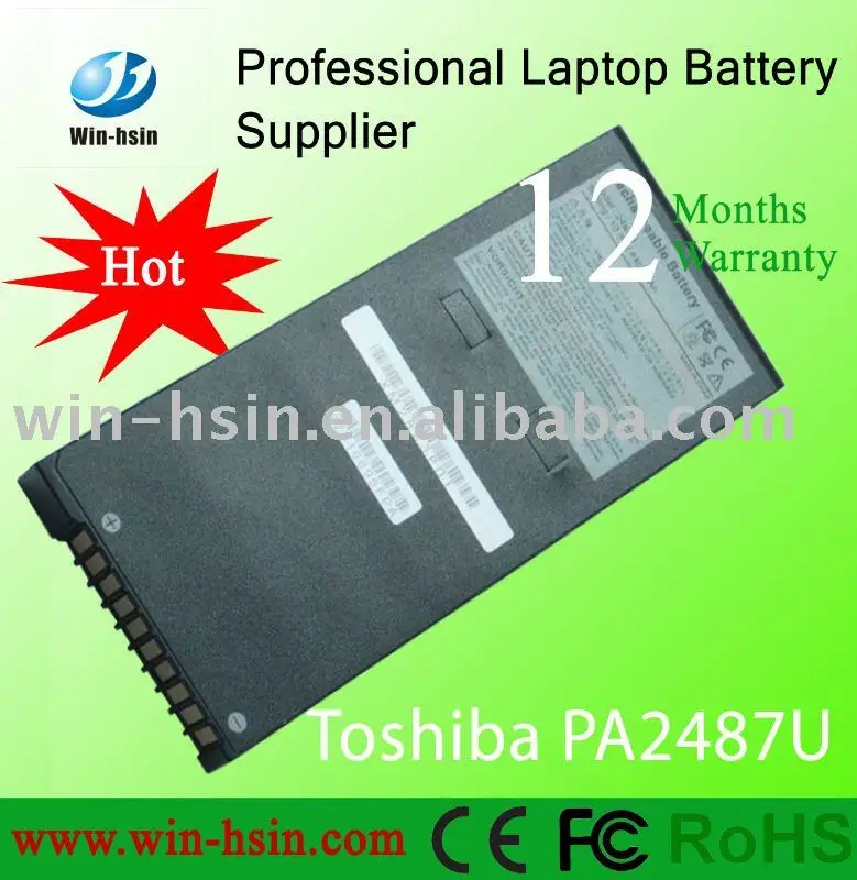 Laptop Battery for Toshiba PA2487U Satellite 1500 2100 4000battery