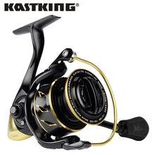KastKing Sharky III золотая металлическая спиннинговая катушка для соленой рыбалки, гладкая 10+ 1 Шариковые подшипники, рыболовная катушка с максимальным сопротивлением 18 кг