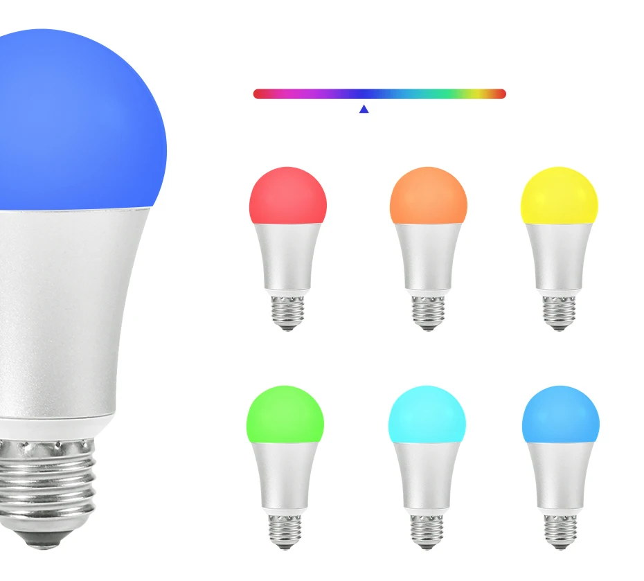 Funry Wi Fi Управление RGB Цвет меняется луковицы смарт голос свет E27 затемнения
