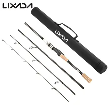 

Lixada Lure Fishing Rod 2.1M 2.4M 4 Section Power Carbon Fiber Spinning/Casting Travel Rod Fishing Pole With Rods Carrier Bag