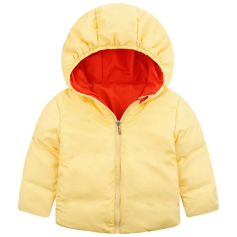 CROAL CHERIE  90-140cm  Double-sided Children's Boys Outerwear Jacket Winter Kids Down Jacket For Girls Tracksuit Windbreaker  (1)