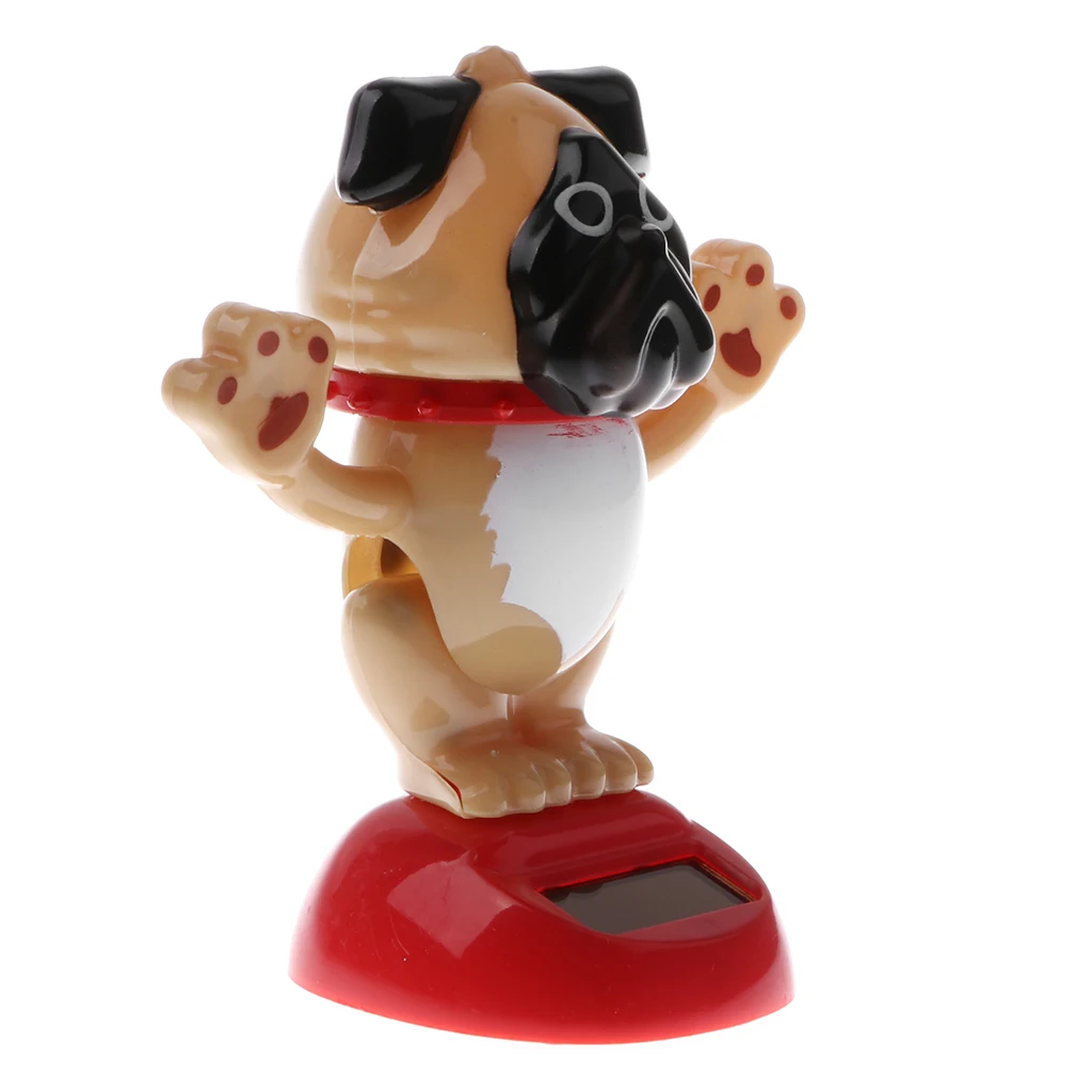 Kids Solar Powered Waving Hands Fortune Cat Kitten Animal Swinging Toy Car Home Ornament Decor Kids Xmas Gifts Gag Prank Toys