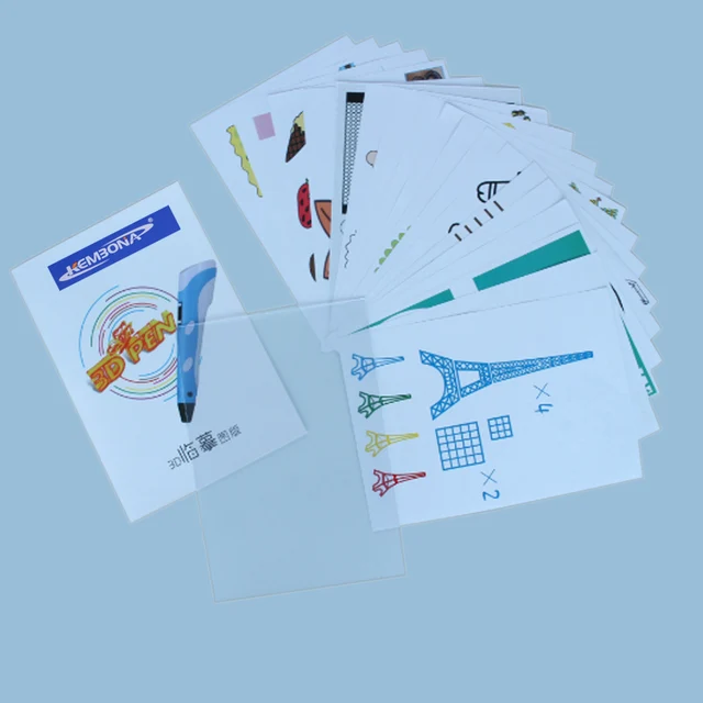 Best Offers KEMBONA 3d pen printing model paper with 40 designs make children easy learn how to work out with a 3d pen