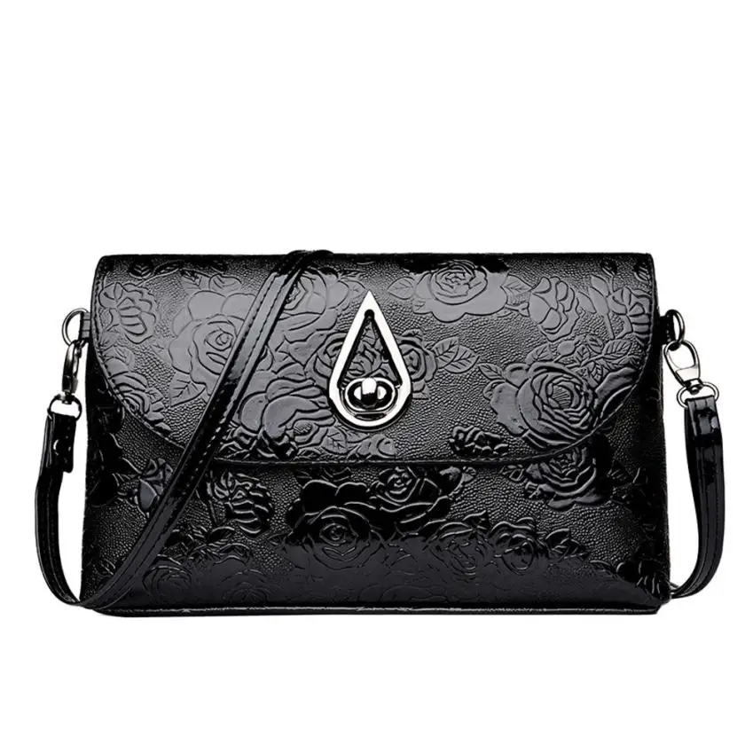 

Sleeper #4005 Fashion Women Flower Pattern Leather Cross Body Bag Messenger Bag Shoulder Bag