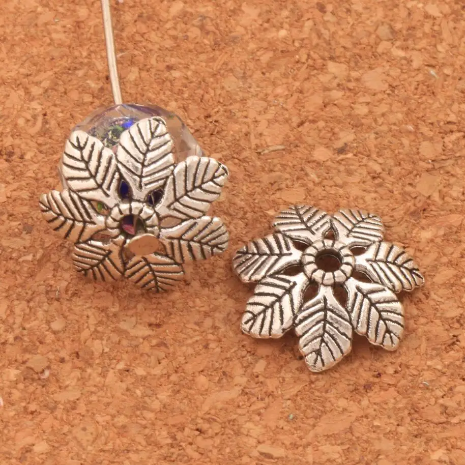 26 шт. детали для ювелирных изделий 15 3x15 мм|bead caps|jewelry findingsantique silver |
