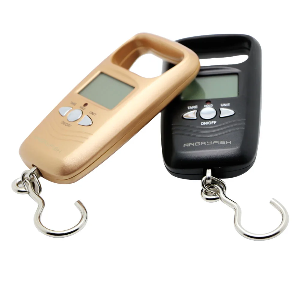 

ANGRYFISH Hot Mini Hanging Scale Pocket Portable LCD Digital Luggage Weighting Fishing Hook Scale Electronic Weight Scales