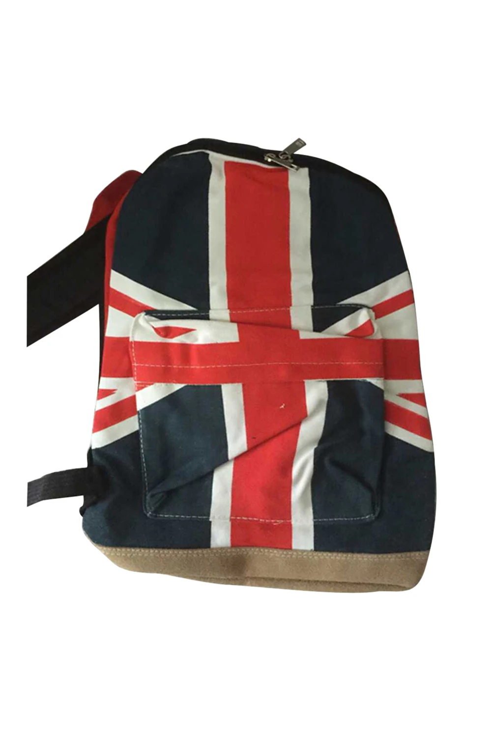 Unisex Canvas Backpack Rucksack School Bag Union Jack Dark Bluecanvas
