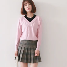 ELEXS/женская модная летняя плиссированная юбка с высокой талией, юбка в клетку для костюмированной вечеринки, каваи, женские мини-юбки, короткая юбка