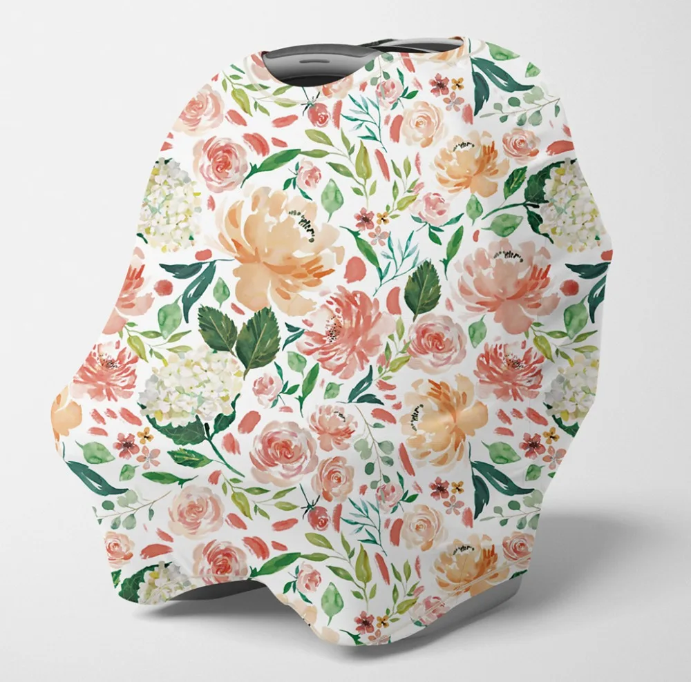 

Nursing Cover Multi Use Breastfeeding Scarf-Baby Car Seat Covers, Infant Stroller Cover, Carseat Canopy for Boys (Secret Garden)